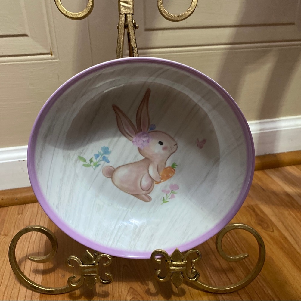 Bunny Bulevard Easter Colors Bowl. 7.5"